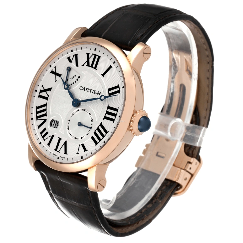 Cartier,Rotonde de Cartier 42mm,42mm,Rose Gold,Silver,Handwound,Power Reserve Indicator,Big Date,W1556203