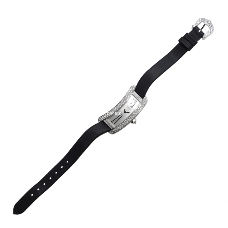 Cartier,Tank 16.50mm,16.50mm,White Gold,Silver,Quartz,Sapphire,Crystal Glass,Other,WJ300950