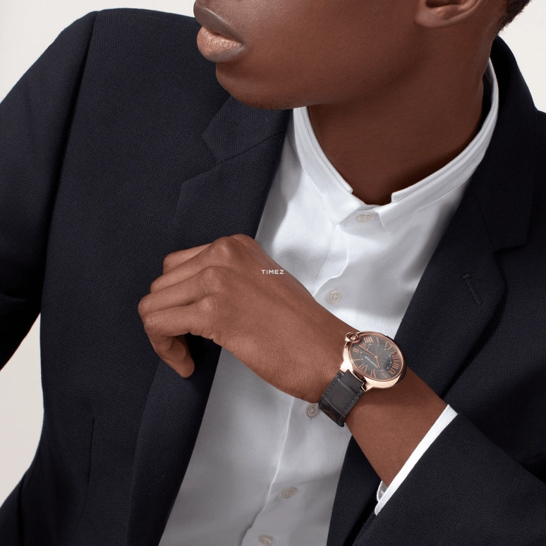 Cartier,Ballon Bleu de Cartier 40mm,40mm,Rose Gold,Grey,Handwound,36hours,In-house Caliber,W6920089