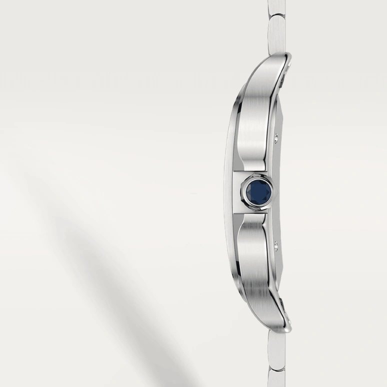 Cartier,Santos de Cartier 39.80mm,39.80mm,Stainless Steel,Gradient,Blue,Automatic,42hours,In-house Caliber,WSSA0030
