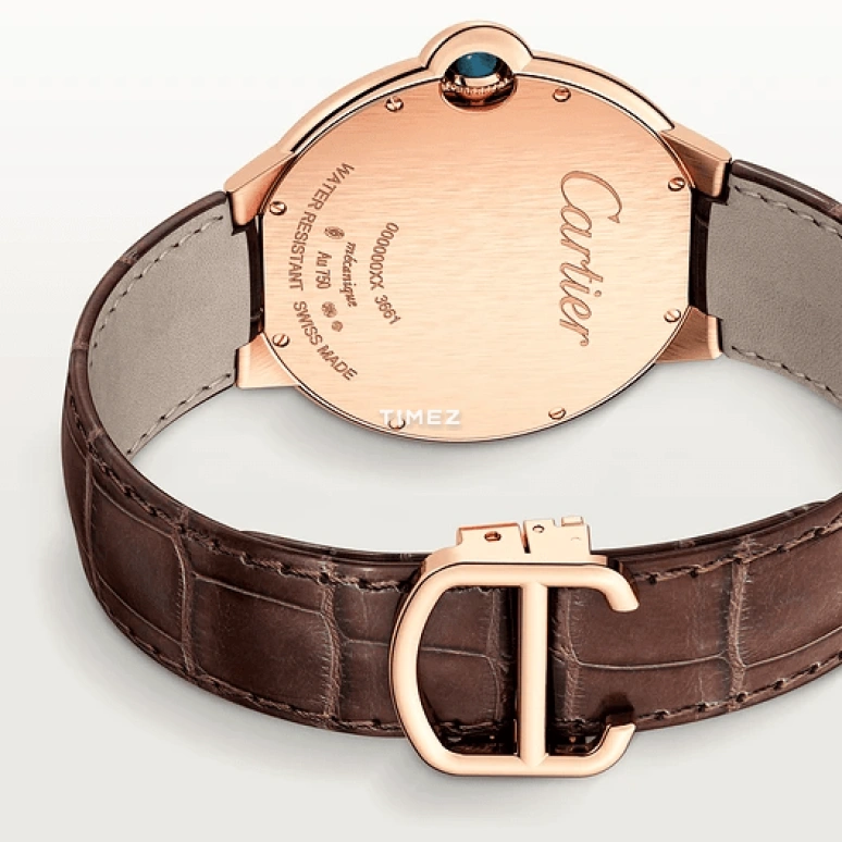 Cartier,Ballon Bleu de Cartier 40mm,40mm,Rose Gold,Silver,Handwound,36hours,In-house Caliber,WE902055