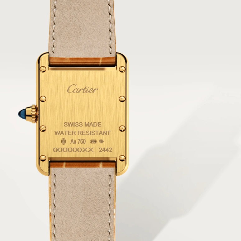 Cartier,Tank 29.50x22mm,29.50x22mm,Yellow Gold,Silver,Quartz,Hardlex,Square,W1529856