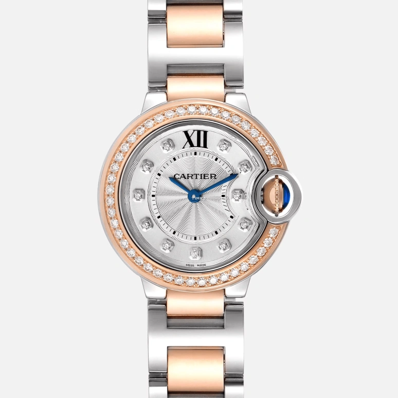 Cartier,Ballon Bleu de Cartier 28mm,28mm,Stainless Steel,Silver,Quartz,Sapphire,Crystal Glass,Round,W3BB0009