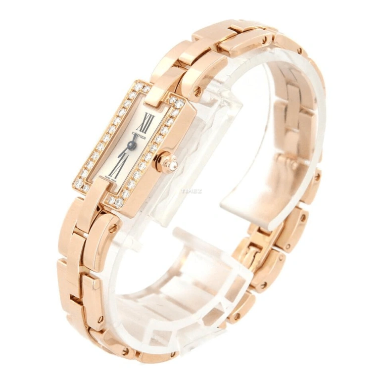 Cartier,Ballerine 34.59mm,34.59mm,Rose Gold,Silver White,Quartz,Sapphire,Crystal Glass,Other,WG40023J