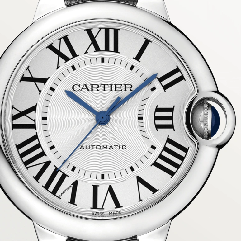 Cartier,Ballon Bleu de Cartier 36mm,36mm,Stainless Steel,Silver,Automatic,Sapphire,Crystal Glass,Round,WSBB0028
