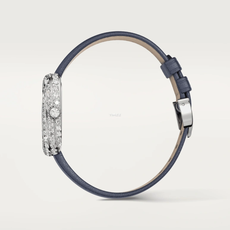 Cartier,Coussin de Cartier 30.40x31mm,30.40x31mm,White Gold,Silver,Quartz,Sapphire,Crystal Glass,Square,WJCS0003