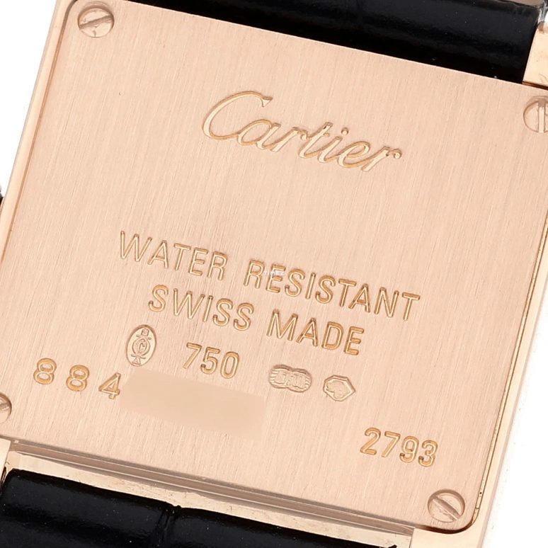 Cartier,Tank 25.35x20.30mm,25.35x20.30mm,Rose Gold,Silver,Quartz,In-house Caliber,Sapphire,Crystal Glass,WE104531