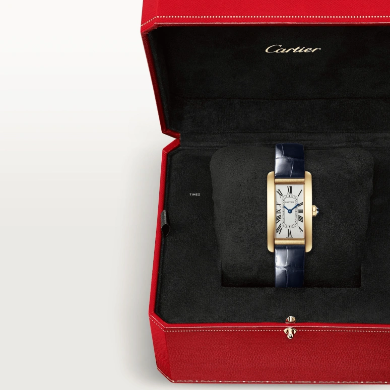 Cartier,Tank 35.40x19.40mm,35.40x19.40mm,Yellow Gold,Silver,Quartz,Sapphire,Crystal Glass,Square,WGTA0299