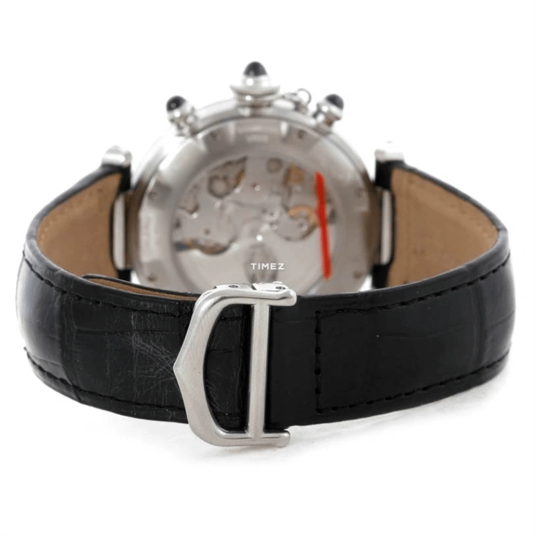 Cartier,Pasha de Cartier 38mm,38mm,Stainless Steel,Grey,Automatic,Chronograph,Day,W3105155