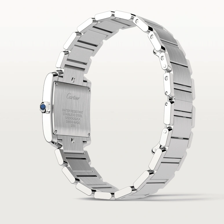 Cartier,Tank 30x25mm,30x25mm,Stainless Steel,Silver,Quartz,Sapphire,Square,W4TA0009