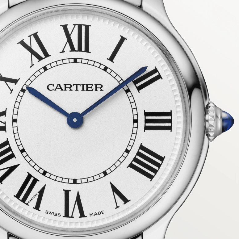 Cartier,Ronde de Cartier 36mm,36mm,Stainless Steel,Silver,Quartz,Sapphire,Crystal Glass,Round,WSRN0034