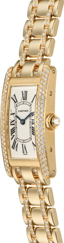 Cartier,Tank 19x28mm,19x28mm,Yellow Gold,Silver,Quartz,Sapphire,Crystal Glass,Square,WB7012JL