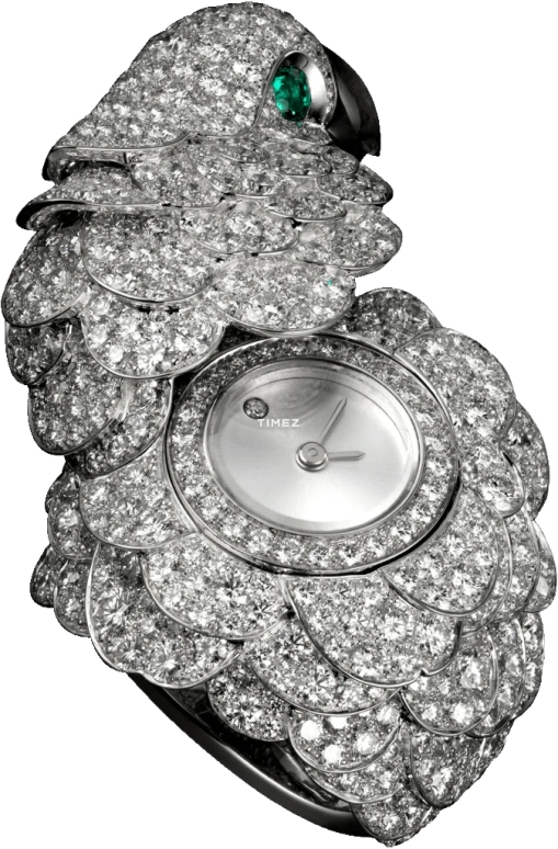 Cartier,High Jewelry Watches ,White Gold,Transparent,Silver,Silver White,Quartz,In-house Caliber,Sapphire,Crystal Glass,HPI00685