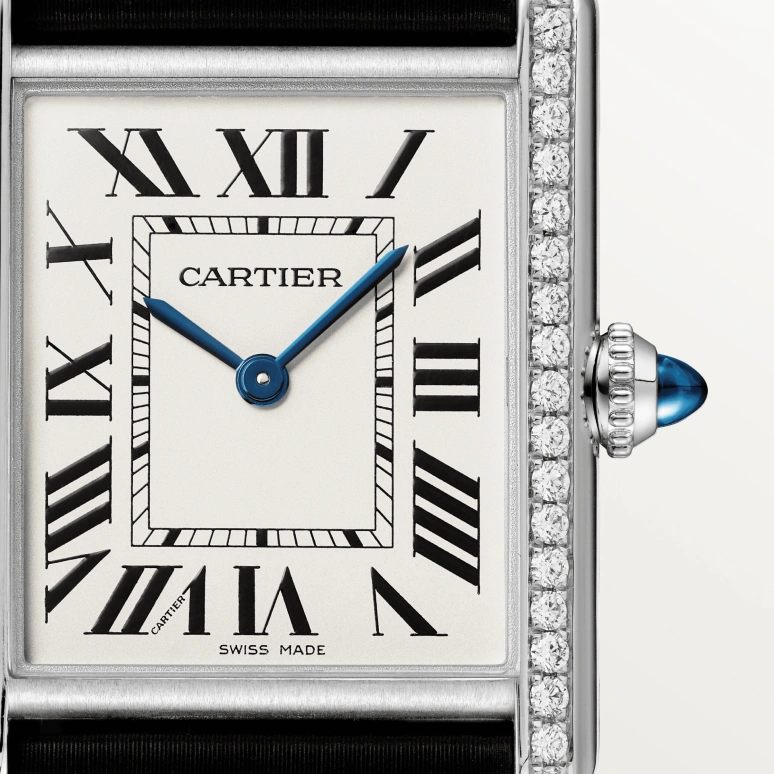 Cartier,Tank 33.70x25.50mm,33.70x25.50mm,Stainless Steel,Silver,Quartz,Sapphire,Crystal Glass,Square,W4TA0017