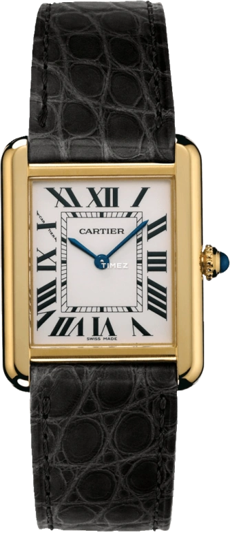 Cartier,Tank 31x24.40mm,31x24.40mm,Yellow Gold,Silver,Quartz,In-house Caliber,Sapphire,Crystal Glass,W5200002