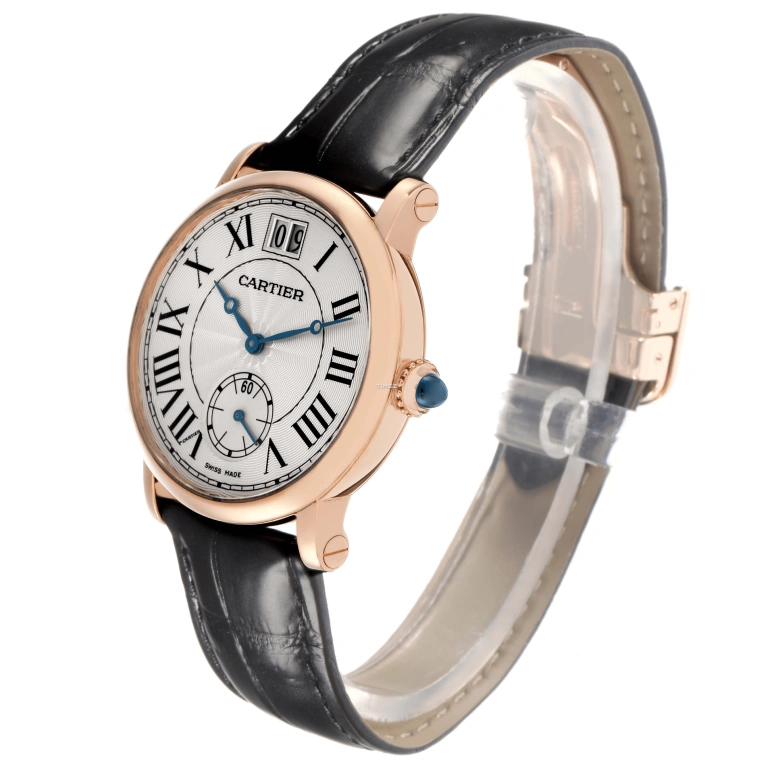 Cartier,Ronde de Cartier 35mm,35mm,Rose Gold,Silver,Handwound,Big Date,In-house Caliber,W1552751
