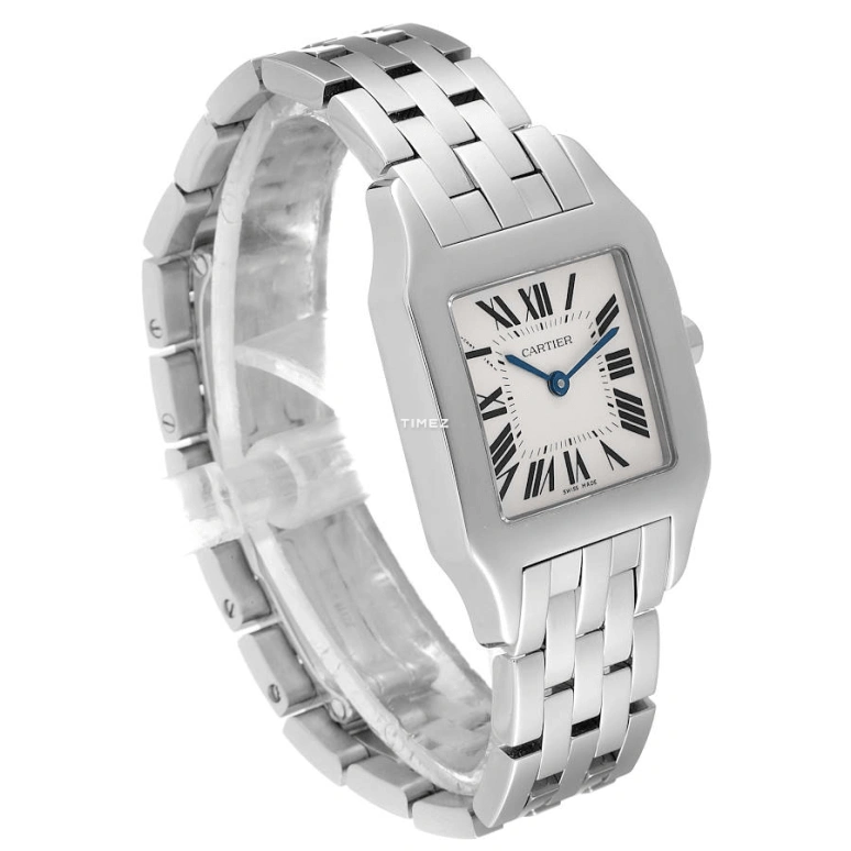 Cartier,Santos de Cartier 26mm,26mm,Stainless Steel,White,Quartz,Sapphire,Crystal Glass,Square,W25065Z5