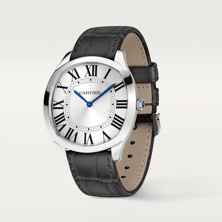 Cartier,Drive de Cartier 38x39mm,38x39mm,White Gold,Silver,Handwound,36hours,In-house Caliber,WGNM0007