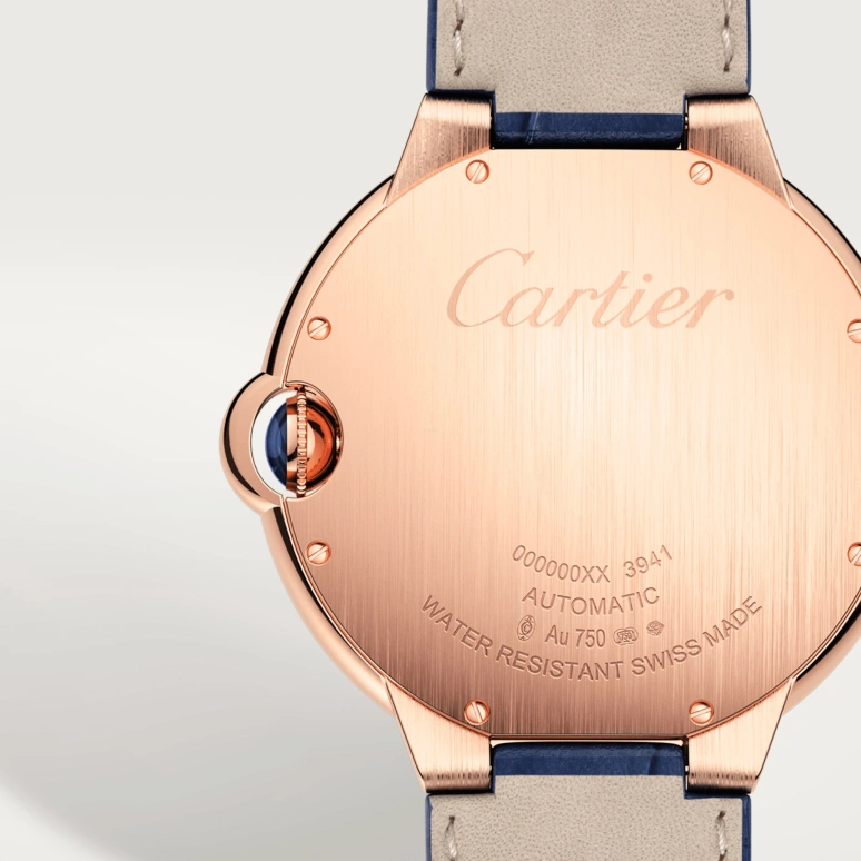 Cartier,Ballon Bleu de Cartier 42mm,42mm,Rose Gold,Blue,Automatic,Day,42hours,WGBB0036