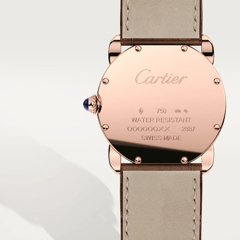 Cartier,Ronde de Cartier 29mm,29mm,Rose Gold,Silver,Quartz,In-house Caliber,Sapphire,Crystal Glass,W6800151