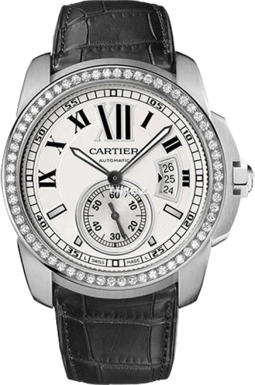 Cartier,Calibre de Cartier 42mm,42mm,White Gold,Silver White,Automatic,48hours,In-house Caliber,WF100003
