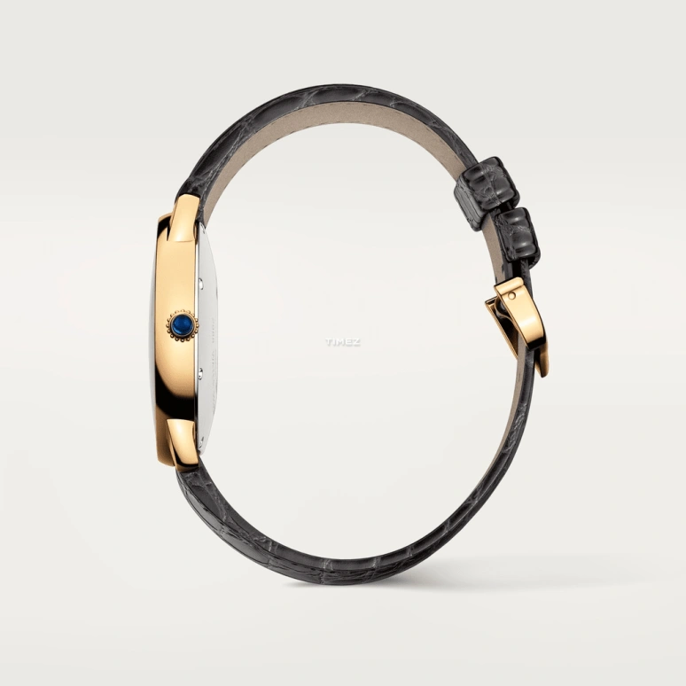Cartier,Ronde de Cartier 36mm,36mm,Yellow Gold,Silver,Quartz,Day,Sapphire,Crystal Glass,W6700455