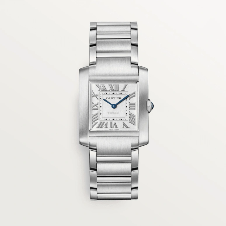 Cartier,Tank 32x27mm,32x27mm,Stainless Steel,Silver,Quartz,Sapphire,Crystal Glass,Square,WSTA0074