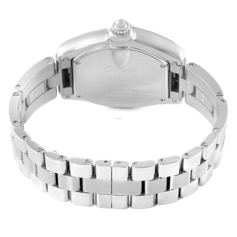 Cartier,Drive de Cartier 36x30mm,36x30mm,Stainless Steel,Pink Red,Red,Quartz,Day,Sapphire,Crystal Glass,W62043V3