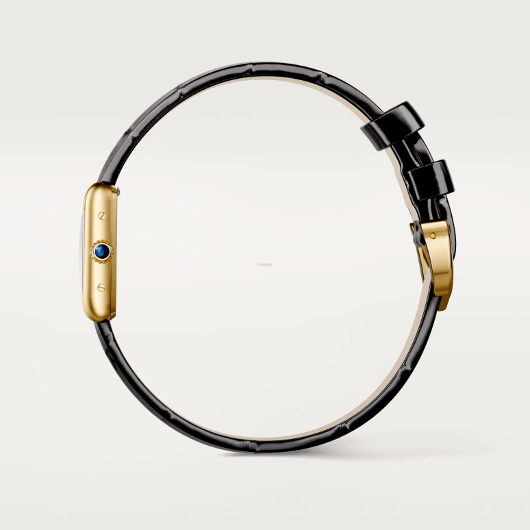 Cartier,Tank 24x16.50mm,24x16.50mm,Yellow Gold,Silver,Quartz,Sapphire,Crystal Glass,Square,WGTA0352