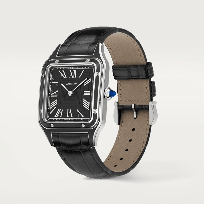 Cartier,Tank 43.50x31.40mm,43.50x31.40mm,Stainless Steel,Black,Handwound,36hours,In-house Caliber,WSSA0046