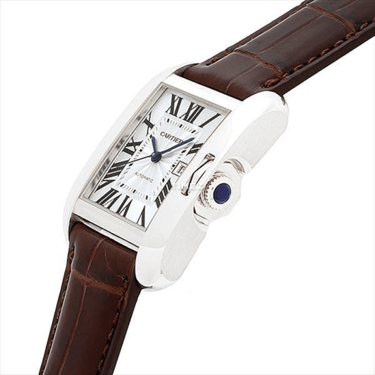 Cartier,Tank 39.20x29.80mm,39.20x29.80mm,White Gold,Silver,Automatic,Day,In-house Caliber,W5310031