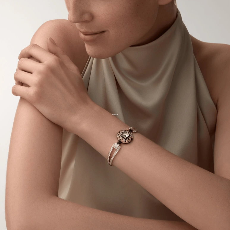 Cartier,Panthère Jewelry Watches 21.66mm,21.66mm,Yellow Gold,Rose Gold,Silver,Quartz,Sapphire,Crystal Glass,Round,HPI01553