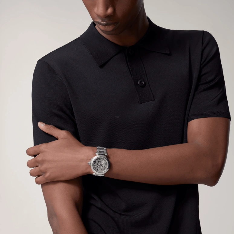 Cartier,Pasha de Cartier 41mm,41mm,Stainless Steel,Silver,Grey,Automatic,48hours,In-house Caliber,WHPA0007