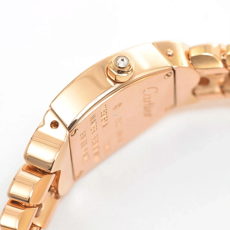 Cartier,La Dona de Cartier 18mm,18mm,Rose Gold,Silver,Quartz,Sapphire,Crystal Glass,WE60086I
