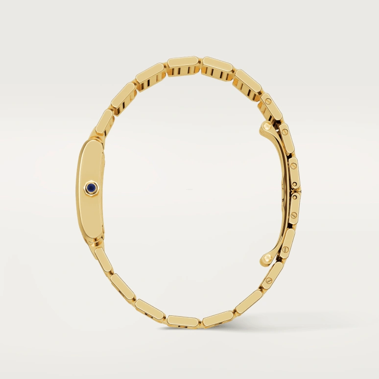Cartier,Tank 25x20mm,25x20mm,Yellow Gold,Silver,Quartz,Sapphire,Crystal Glass,Square,WGTA0031
