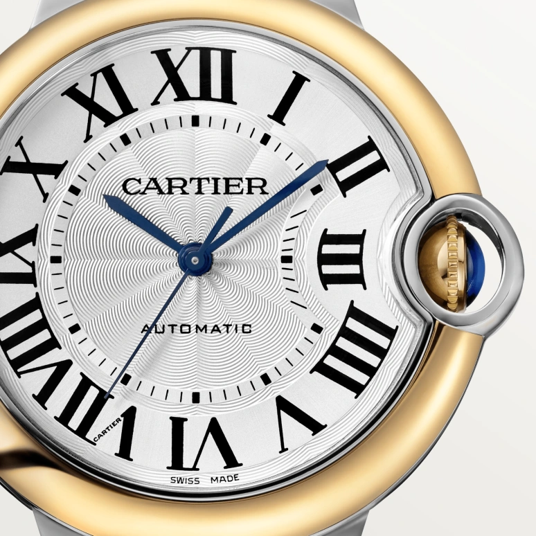 Cartier,Ballon Bleu de Cartier 36mm,36mm,Stainless Steel,Silver White,Automatic,Sapphire,Crystal Glass,Round,W2BB0038