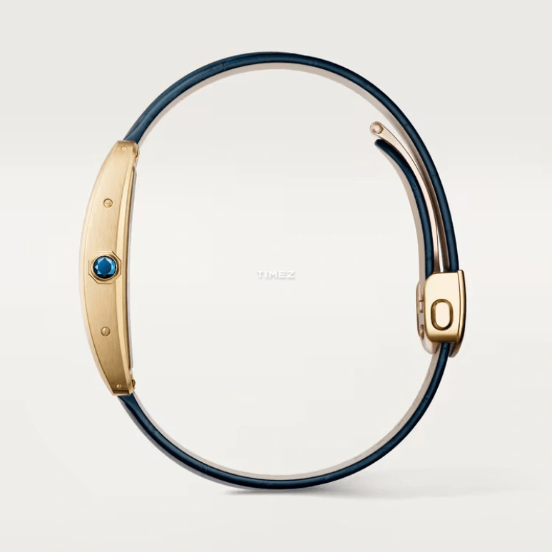 Cartier,Tank 44.40x24.40mm,44.40x24.40mm,Yellow Gold,Silver,Automatic,Sapphire,Crystal Glass,Square,WGTA0300