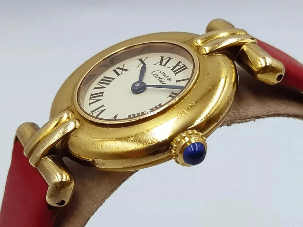 Cartier,Other 23.80mm,23.80mm,Yellow Gold,White,Quartz,Sapphire,Round,590002