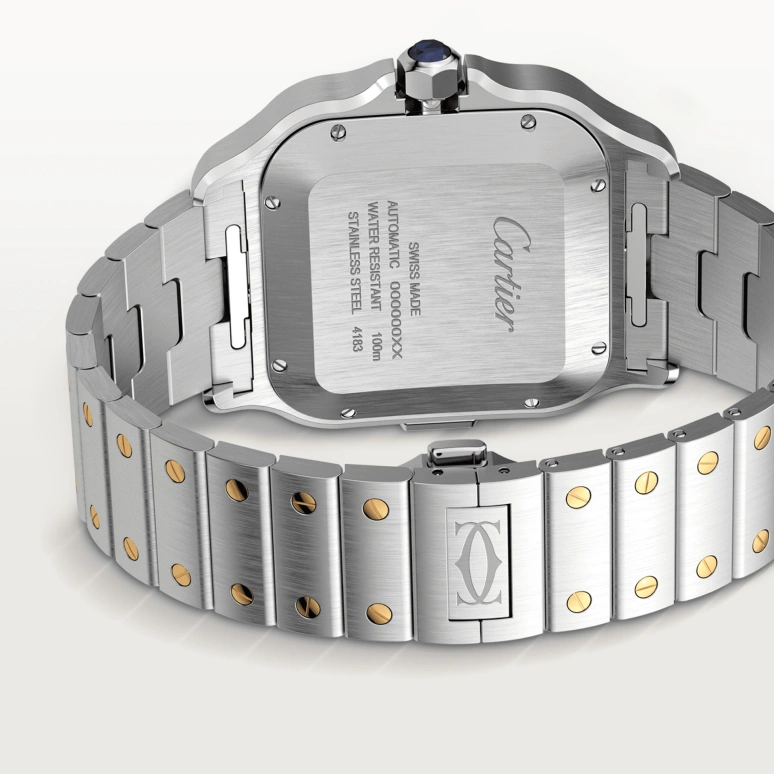Cartier,Santos de Cartier 43.30x51.30mm,43.30x51.30mm,Stainless Steel,Luminous,Automatic,48hours,In-house Caliber,W2SA0008