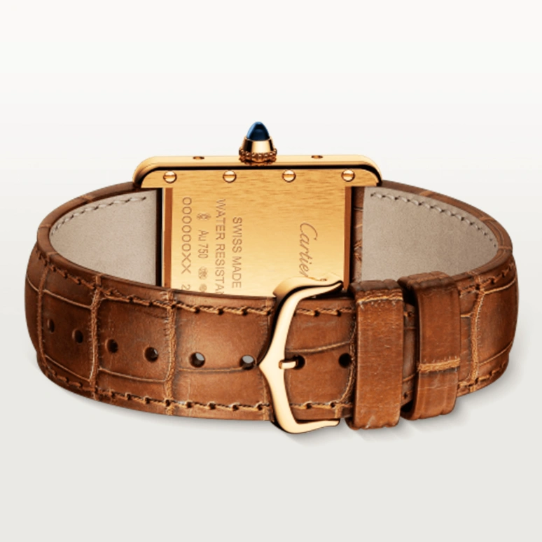 Cartier,Tank 29.50x22mm,29.50x22mm,Yellow Gold,Silver,Quartz,Hardlex,Square,W1529856