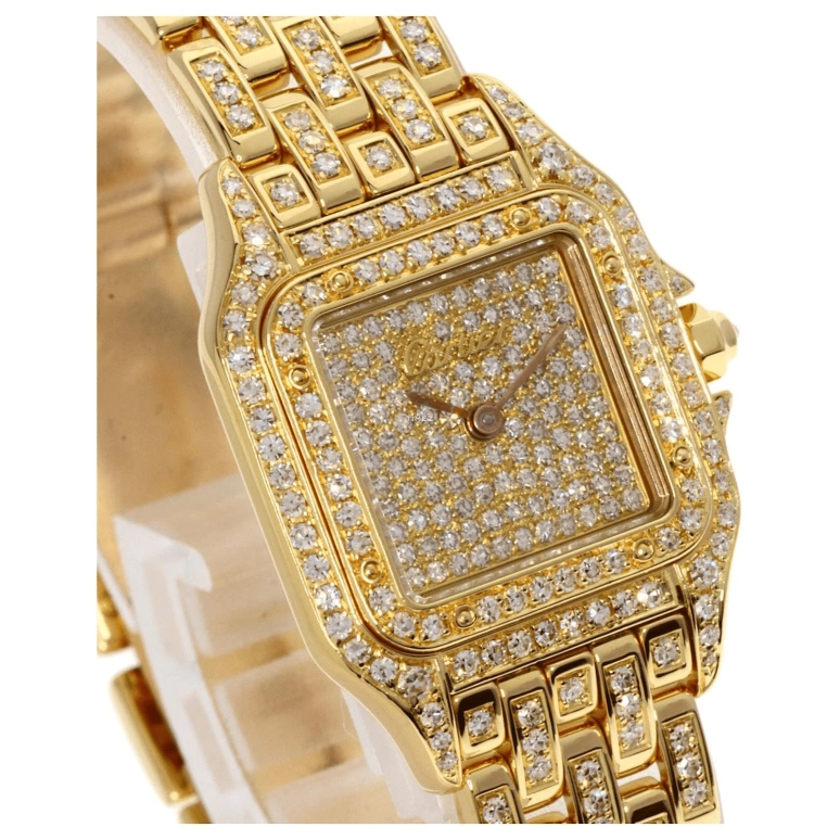 Cartier,Panthère de Cartier 22mm,22mm,Yellow Gold,Gold,Quartz,Sapphire,Rectangular,WF3072B9PVE