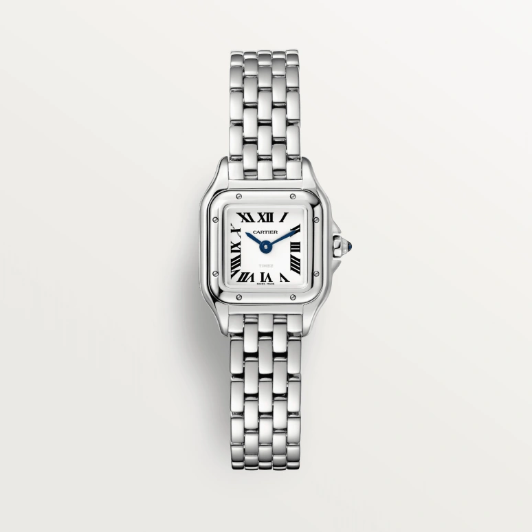 Cartier,Panthère de Cartier 25x19mm,25x19mm,Stainless Steel,Silver,Quartz,Sapphire,Crystal Glass,Square,WSPN0012