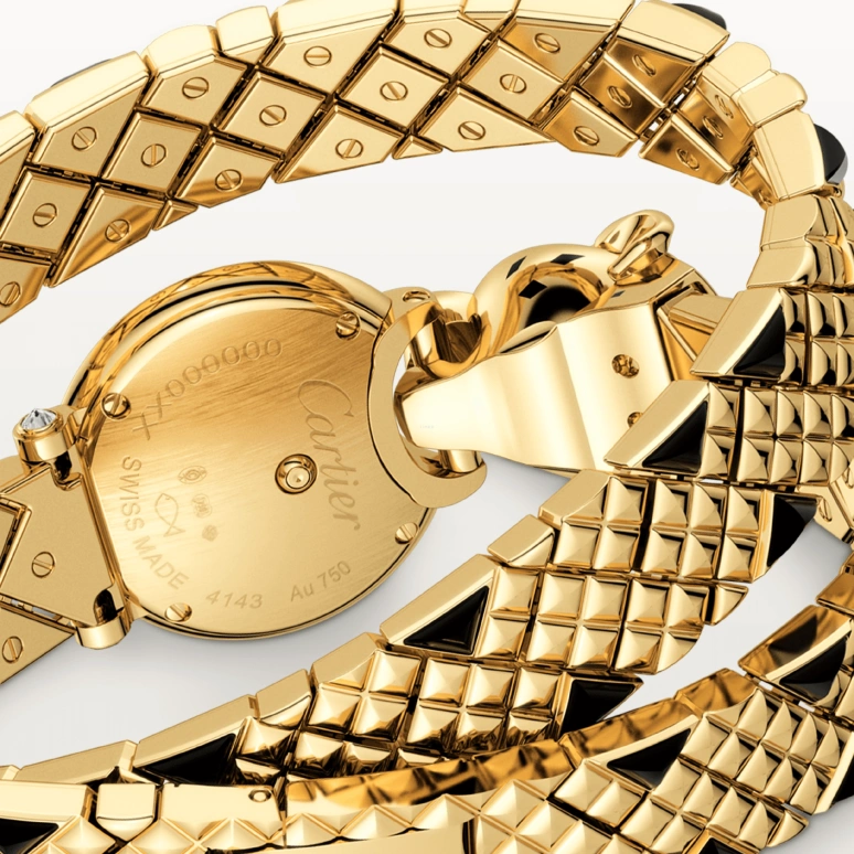 Cartier,Panthère Jewelry Watches 23.60mm,23.60mm,Yellow Gold,Gold,Quartz,Sapphire,Crystal Glass,Other,HPI01382
