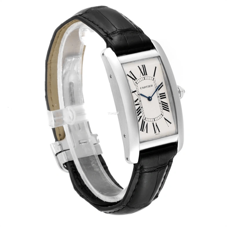 Cartier,Tank 26.50x45mm,26.50x45mm,Platinum,Silver,Handwound,Sapphire,Crystal Glass,Square,W2604351