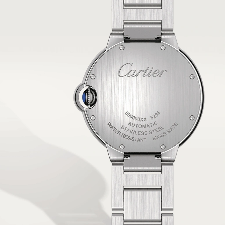 Cartier,Ballon Bleu de Cartier 36mm,36mm,Stainless Steel,Silver,Automatic,Sapphire,Crystal Glass,Round,W4BB0024
