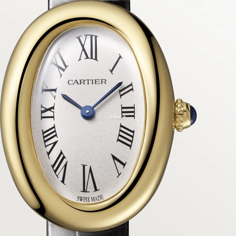 Cartier,Baignoire 31x23mm,31x23mm,Yellow Gold,White,Quartz,Sapphire,Crystal Glass,Oval,WGBA0022