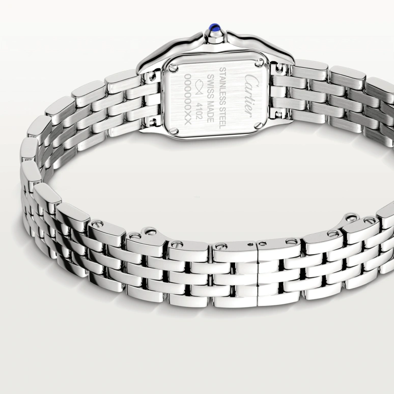 Cartier,Panthère de Cartier 25x19mm,25x19mm,Stainless Steel,Silver,Quartz,Sapphire,Crystal Glass,Square,WSPN0019