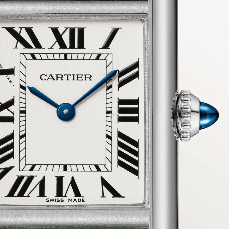 Cartier,Tank 29.50x22mm,29.50x22mm,Stainless Steel,Silver,Quartz,Sapphire,Crystal Glass,Square,WSTA0061