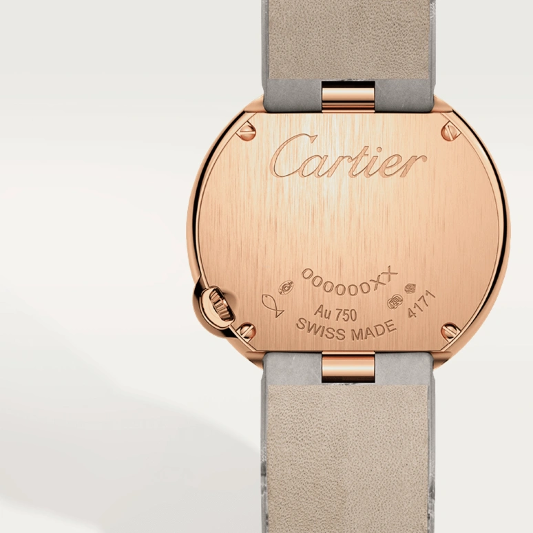 Cartier,Ballon Blanc de Cartier 30mm,30mm,Rose Gold,Silver,Quartz,Sapphire,Crystal Glass,Round,WJBL0008