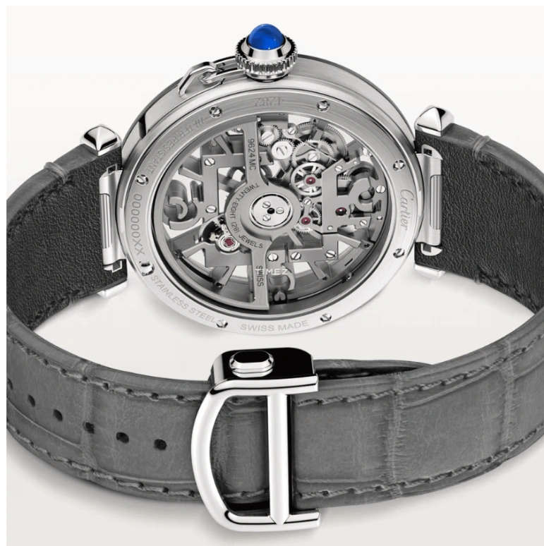 Cartier,Pasha de Cartier 41mm,41mm,Stainless Steel,Silver,Automatic,48hours,In-house Caliber,WHPA0017